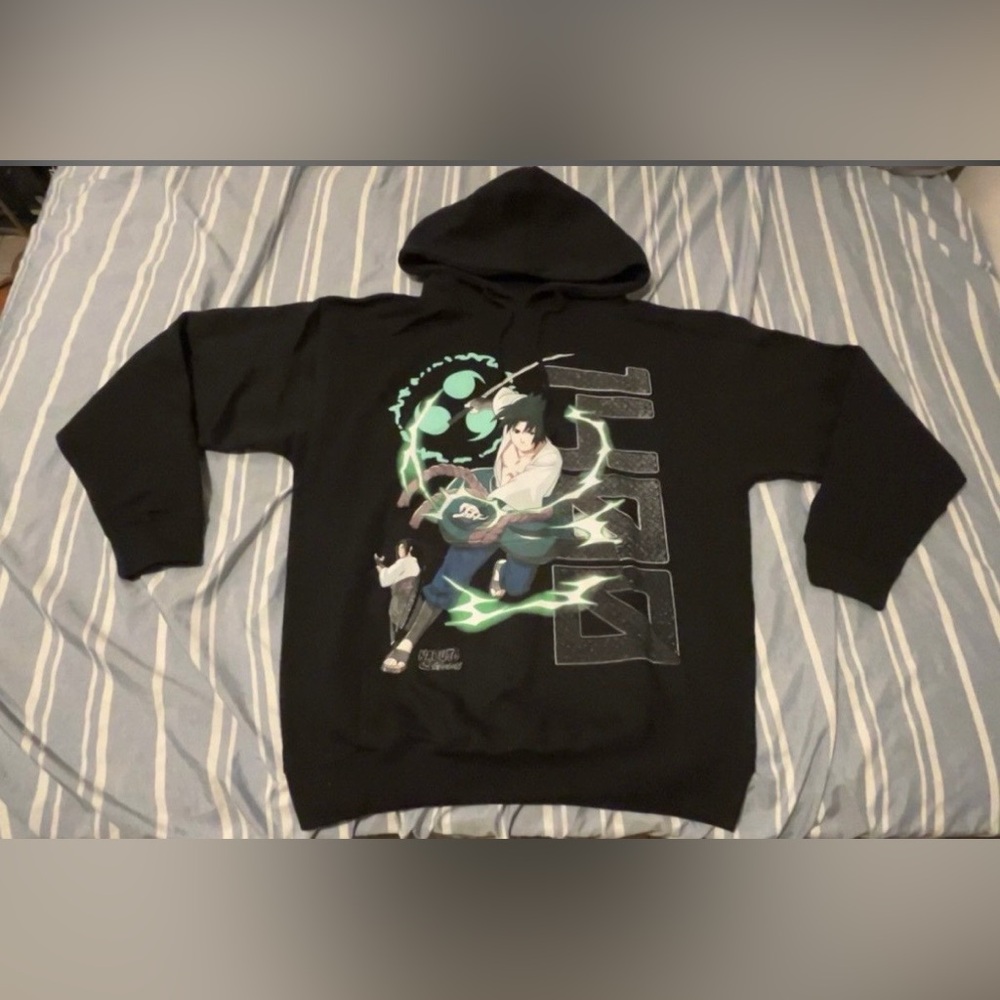 Trippie Redd 1400 X Naruto Sauske Sz Large Anime Graphic Hoodie - Men